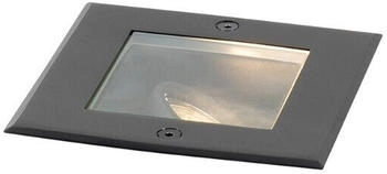 QAZQA Modern Moderner Bodenspoiler Schwarz verstellbar IP65 - Oneon I Außenbeleuchtung - Kunststoff Quadratisch - LED geeignet GU10 (106901)