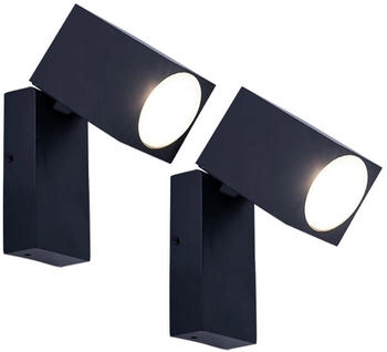 V-TAC Wandleuchte Alu schwarz [EEK: Nicht bewertet]
