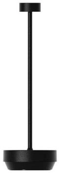 Blomus Mobile LED Leuchte -TURAS- | Mobile Akku Tischlampe aus Aluminium | Farbe Schwarz | Ø7 x 23H cm | 3 Lichtfarben | Dimmbar per Touch | IP65 (67263)