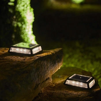 Lumisky Set mit 8 Solarleuchten für den Garten, quadratisch, zum Aufstellen, LED, Warmweiß, 8 x Quadry, 12 x 12 cm (8x QUADRY)