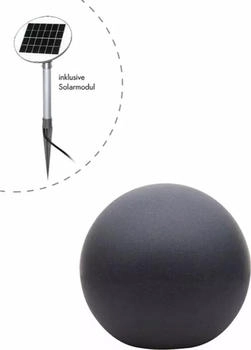 8 seasons Shining Globe Solar 40 cm anthrazit Kugelleuchte (42422S)