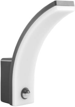 Maclean LED Außen-Wandleuchte MCE512, neutralweiß, LED-Dämmerungssensorlampe IP65 Bewegungsmelder, Energieeffizienzklasse E (März 2021), grau (MCE512 GR)