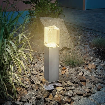 Esotec Solar Standleuchte Bubble Tower 30 cm aus Edelstahl wetterfest 102554