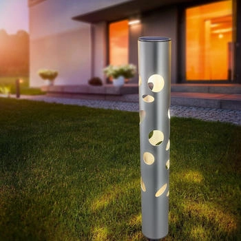 Esotec LED Solarleuchte FantasyLight, Aluminium, 70x690mm, warm & kaltweiß (102113)