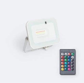 LEDKIA LIGHTING LED Fluter 10W IP65 RGBW mit IR-Fernbedienung RGB (107479_219060)