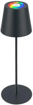 Briloner Coloris modern metal gray table lamp with integrated led 3w