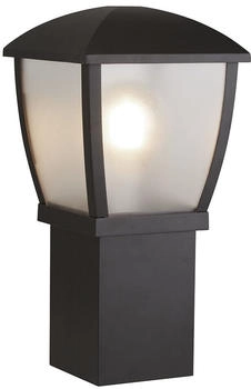 Searchlight Seattle vintage aluminum black polycarbonate transparent post e27 h 45cm