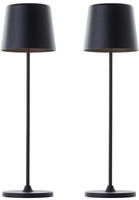 Brilliant LED Tischleuchte "Kaami - mobile LED Au&szlig;en Akku Tischlampe 2er-Set"