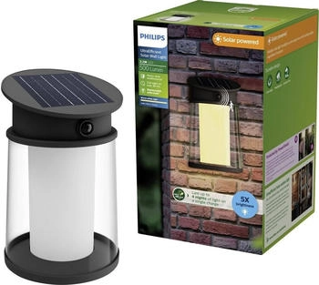 Philips Solar-Au&szlig;enwandleuchte Juda schwarz
