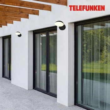 Telefunken Wandlampe Außen Außenleuchte Außenbeleuchtung Spritzwasser- und Staubschutz (323205TF)
