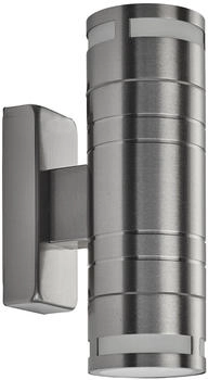 Searchlight Contemporary metro wall light chrome steel glass 2 lights gu10