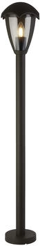 Searchlight Bellflower aluminum gray polycarbonate transparent post 97cm 1 e27 light