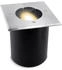 SSC-LUXon Juavi Bodeneinbaustrahler Außen Schwenkbar IP67 mit GU10 LED 3W Warmweiß Silber (4414)