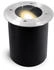 SSC-LUXon JUAVI Bodeneinbaustrahler aussen schwenkbar IP67 - mit LED GU10 3W warmweiß 230V - Bodenspot befahrbar rund rostfrei (4321)