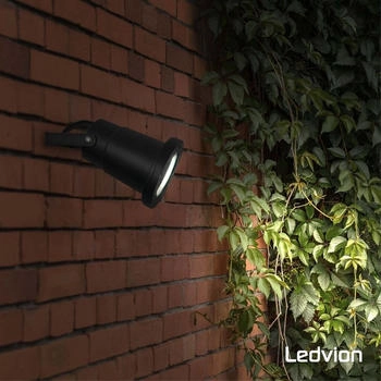 Ledvion 3er Pack LED Gartenstrahler, Aluminium, IP65, 5W, 4000K, 1 Meter Kabel, LED-Strahler(LVO10006-4000K-3pack)