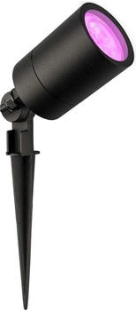 Ledvion Smart Wifi LED Gartenstrahler, Schwarz, IP65, 5W, RGBWW, 1 Meter Kabel, LED-Strahler(LVO10056-RGB-single)