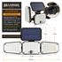 Brandson LED Solarleuchte Solar Sicherheits-/Außenlampe, PIR-Sensor, 500 Lumen, 6500K, kaltweiß, 2400 mAh Akku, dreh-/schwenkbar (307153)