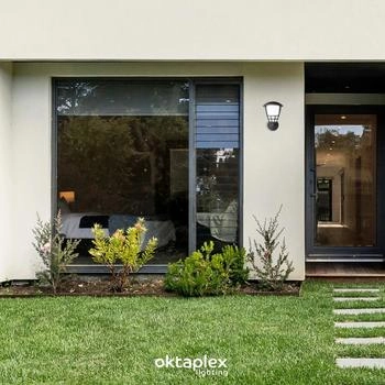 Oktaplex Oktaplex Bel Außenlampe mit E27 Leuchtmittel Warmweiß Außenleuchte 230V IP54 Anthrazit