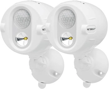 Mr Beams Mr. Beams Batterie-LED-Außenstrahler "MBN342 NetBright" Weiß vernetzbar mit Bewegungsmelder 2er Pack (5060229191090)