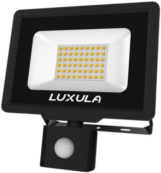 Luxula LED-Flutlicht mit Bewegungsmelder, 50 W, 4000 K, 5000 lm, IP65, schwarz (LX400127)