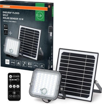 Osram Endura Flood Split Solar Sensor 10W 840 Remote control (AC60077) – Neutralweißes Licht mit komfortabler Fernsteuerung