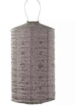 Lumiz LED-Solarlaterne Mosaic Cylinder Taupe (H)50xØ28 cm
