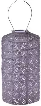 Lumiz LED-Solarlaterne Mandela Cylinder Lila (H)33xØ18 cm