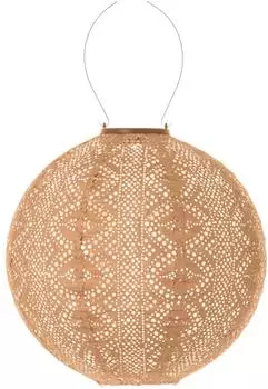 Lumiz LED-Solarlaterne Lace Rond Apricot Ø30 cm