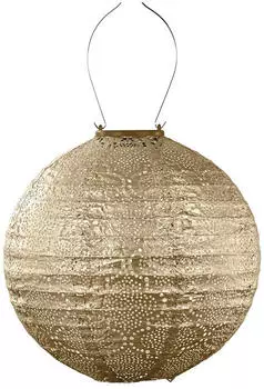 Lumiz LED-Solarlaterne Bazaar Rond Gold &Oslash;30 cm