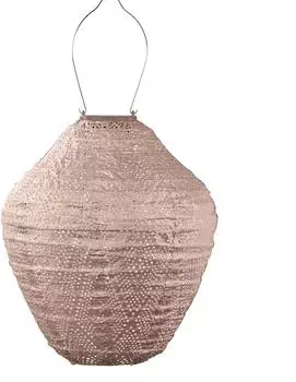 Lumiz LED-Solarlaterne Ikat Jar Beige (H)34xØ30 cm