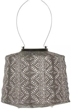 Lumiz LED-Solarlaterne Lace Lamp Taupe (H)14xØ20 cm