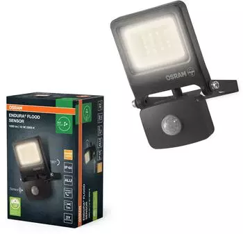 Osram ENDURA FLOOD PC 10W LED-Fluter mit Sensor 3000K warmwei&szlig; 1000 lm