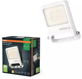 Osram ENDURA FLOOD PC 20W LED-Fluter 3000K warmwei&szlig; 1800 lm IP65 Wei&szlig;