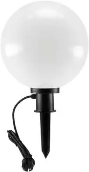 ChiliTec Kugelleuchte 30cm mit Erdspieß für Aussen IP44 1,5m Kabel E27