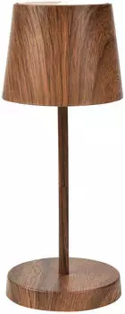Müller-Licht Tischlampe Mesa braun mit LED kabellos 120 lm 2W dimmbar