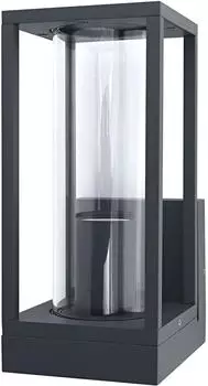 Osram Außenwandleuchte E27 Aluminium klares Glas IP44 dunkelgrau 140 x 110 x 245 mm