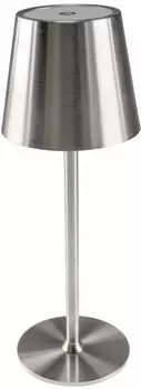 ChiliTec Tischleuchte Akku Dimmbar 30cm USB Silber