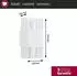 Paulmann LED Wandleuchte Tharin IP44 3000K 120x104mm 2x3,7W Weiß 71252 weiß Edelstahl 71252