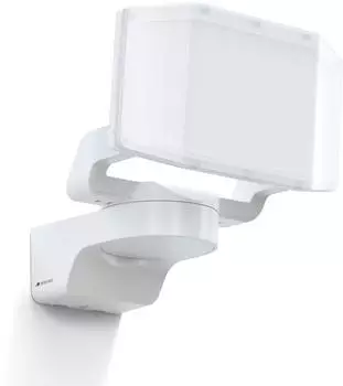 Steinel LED Strahler XLED Protect Wei&szlig;, Panorama Flutlicht, LED Panel voll schwenkbar, 3000 K warmwei&szlig;, 13.6 W, IP54 (090005)
