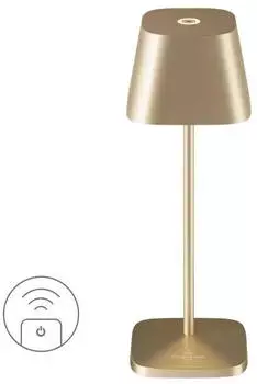 Villeroy & Boch Tischleuchte Touch-Dimmer, IP65 Aluminium, Ladestation inklusive Neapel Micro RC (97267)
