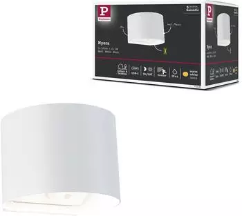 Paulmann 71285 LED Akkuwandleuchte Nyora IP44 3000K 135x120mm 2x1W / 1W Wei