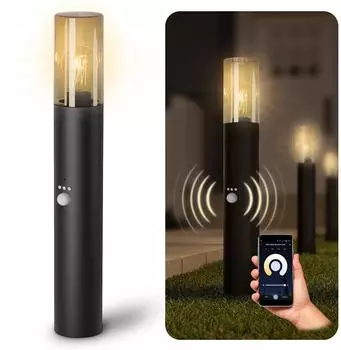 SSC-LUXon VARDA Wegeleuchte mit Bewegungsmelder Smart LED E27 WLAN warm kalt (9036)
