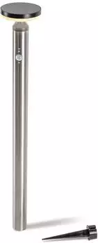 Esotec LED Gartenleuchte Solar PIR Standleuchte CORTONA H80cm 3 Modi 4000K Edelstahl 102767