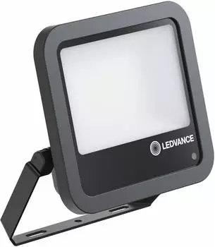 LEDVANCE LED-Flutlicht 69W 10000lm 4000K IP66 Schwarz mit Dämmerungssensor Flutlicht (4099854306945)
