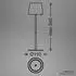 Briloner LED Tischlampe Bota beige (7708011)