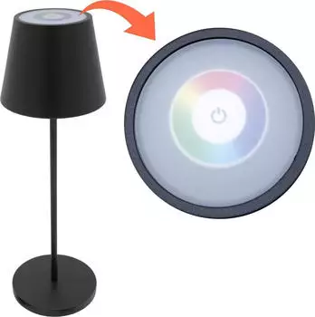 Spetebo LED Tischleuchte 35 x 11 schwarz