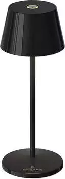 Villeroy & Boch Sompex Akku-Tischleuchte Seoul Micro RC Schwarz Ceramic (97101)