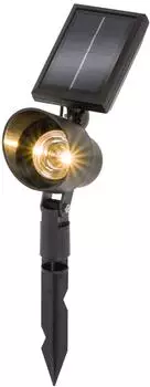 Esotec Solar Bodenstrahler Spoti, 3000K warmweiß, Li-Ion Akku Solarlampe 102548