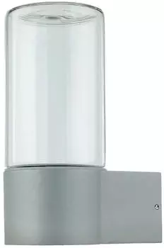 Licht-Erlebnisse NOTTINGHAM Au&szlig;en-Wandleuchte Aluminium Rauchglas E27 IP44 19,7cm (NOTTINGHAM)