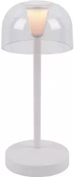 M&uuml;ller-Licht Poppy LED-Akku-Tischleuchte dimmbar 2500K IP54 wei&szlig; (27700204)